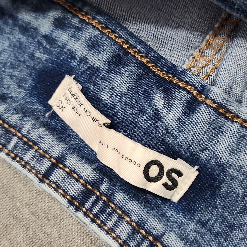 Y2K SO Brand High Rise Denim Leggings Jeggings Skinny Blue Jeans - Picture 6 of 7